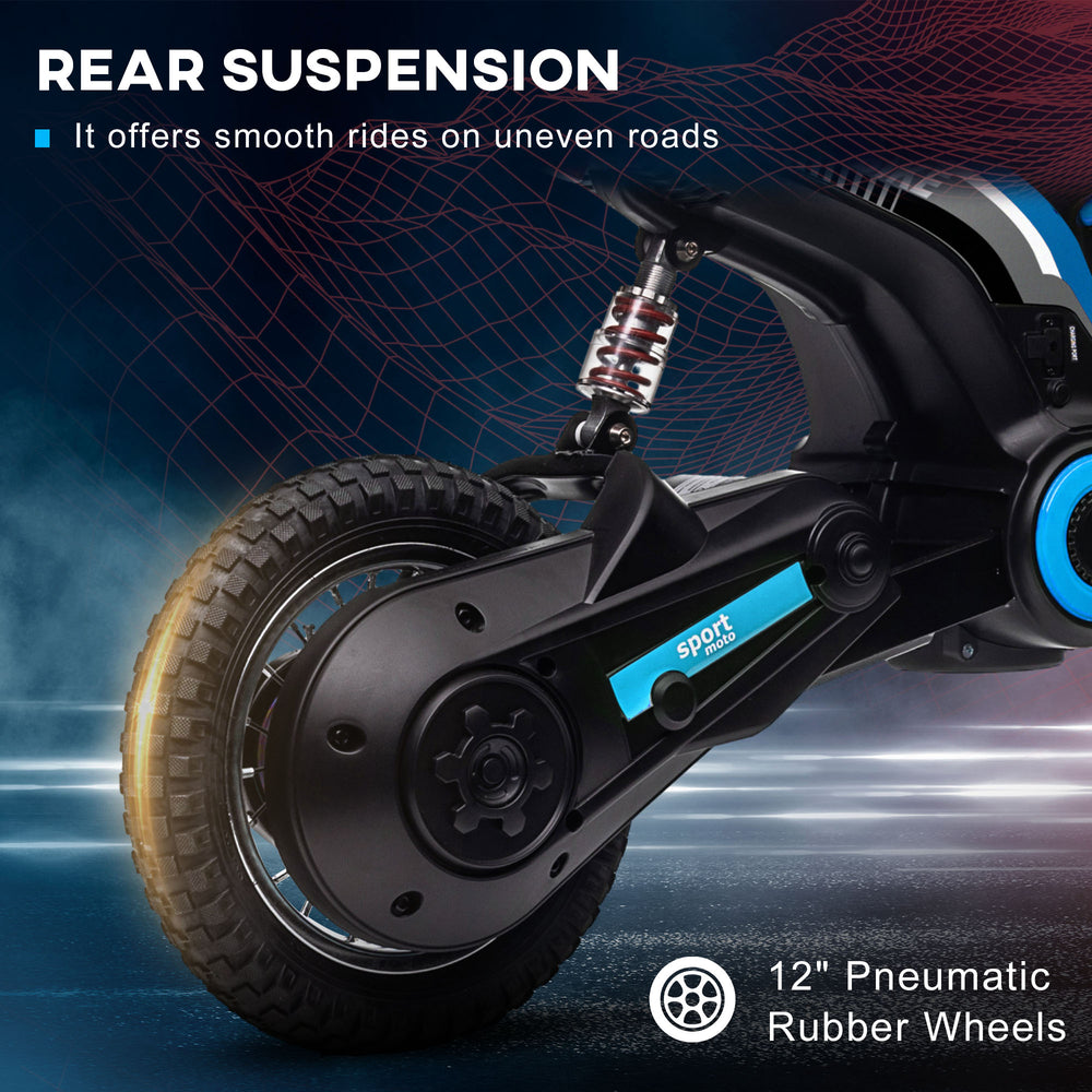24V 350W Electric Dirt Bike Up to 15 MPH w/ Twist Grip Throttle, Blue