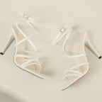 Pointed-toe Buckle Stiletto Heels For Women