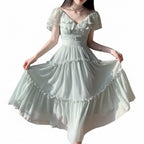 Chiffon Suspender Dress For Women