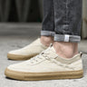 Men Low Top Nubuck Leather Sneakers