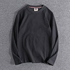 Solid-color Washed Pullover Base Shirt