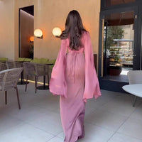 Polyester Long Sleeve Dress Dress Women