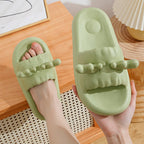 Cute Deer Horn Slippers Summer Women's House Shoes Non-slip Bathroom Slipper