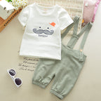 Boy and girl striped bib