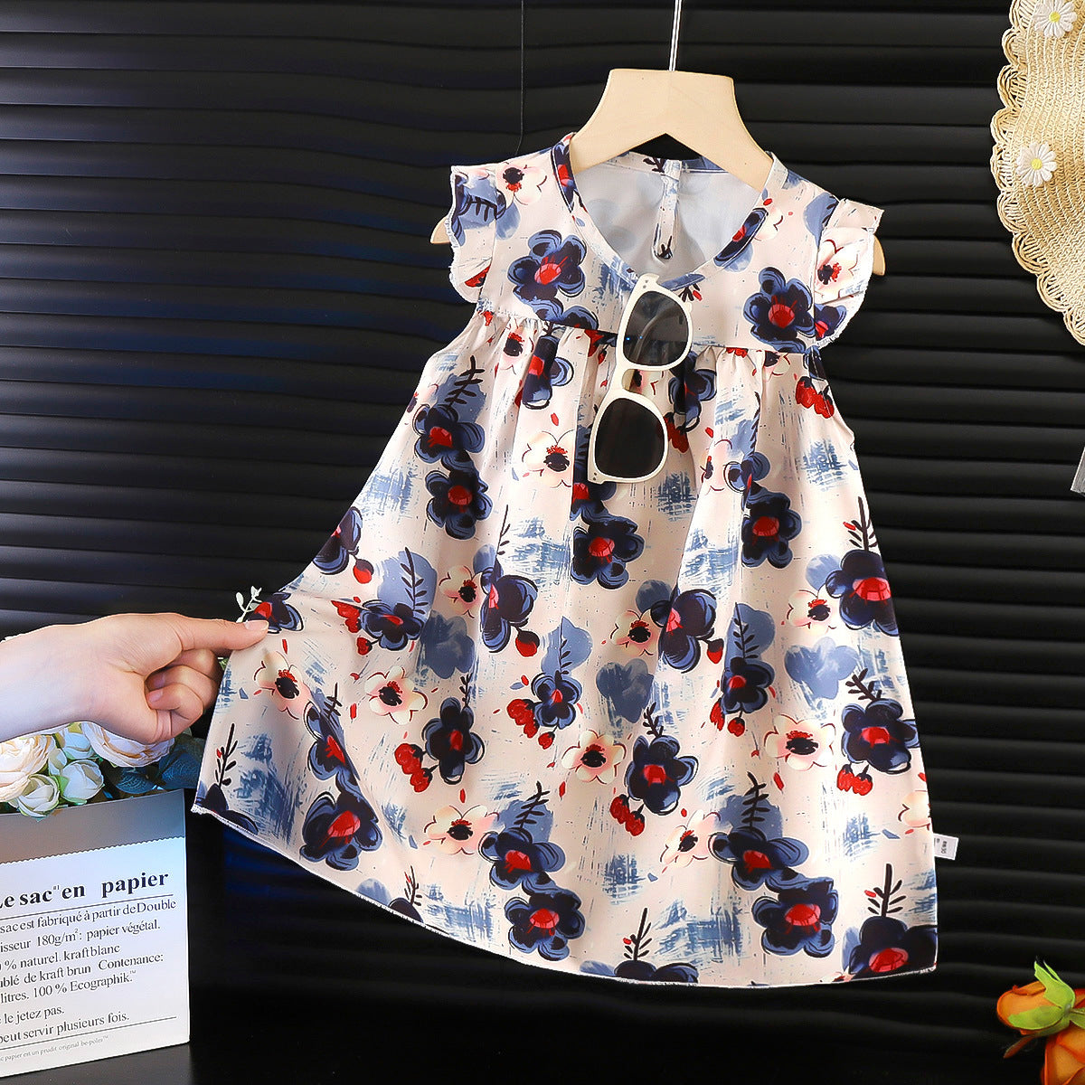 Children's Chiffon Floral Dress Children's Skirt