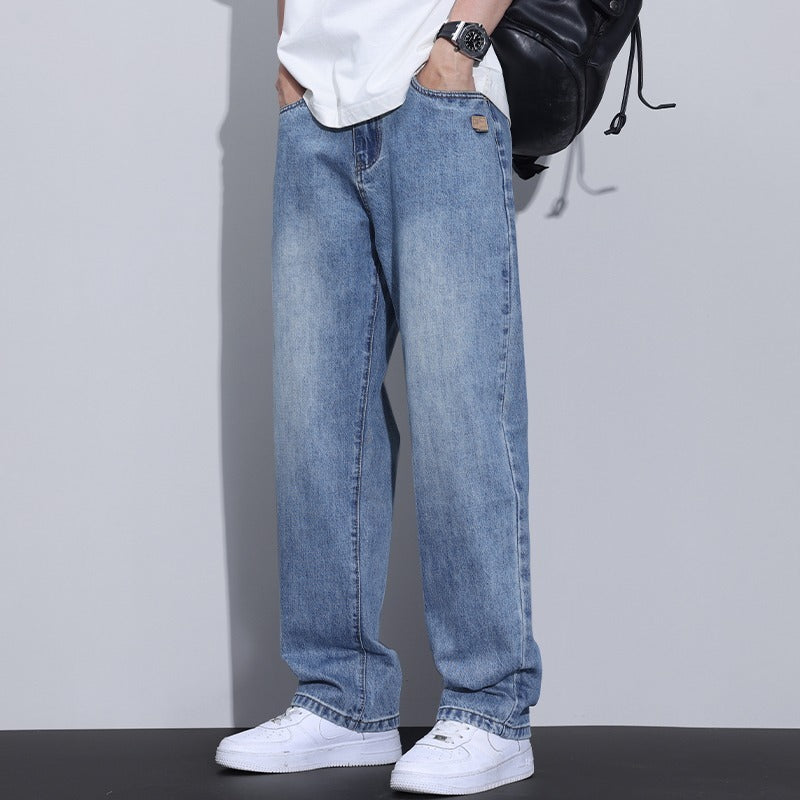 Fleece Lined American Style Retro Mens Straight Leg High Street Pants