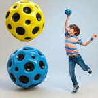 Bouncing Moon Ball – Colorful Hole Design Bouncy Ball Toy for Kids, Outdoor Games & Fun Play