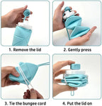 UltraFold™ 600ML Collapsible Silicone Water Bottle – Leakproof, Travel-Ready Hydration
