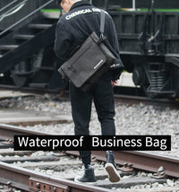 Waterproof messenger shoulder bag men