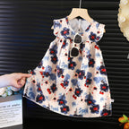 Children's Chiffon Floral Dress Children's Skirt