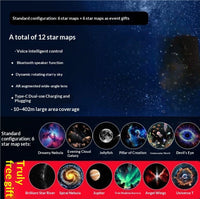 Projection Night Light - USB Powered Starry Sky Lamp for Bedroom Nursery Ambient Lighting