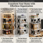 Multipurpose Foldable 4 Layer Storage Rack | Space Saving Kitchen | Foldable Countertop Storage Stand
