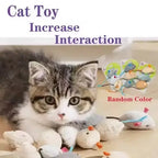 Catnip Mouse Plush Toy Set for Cats – Pack of 3