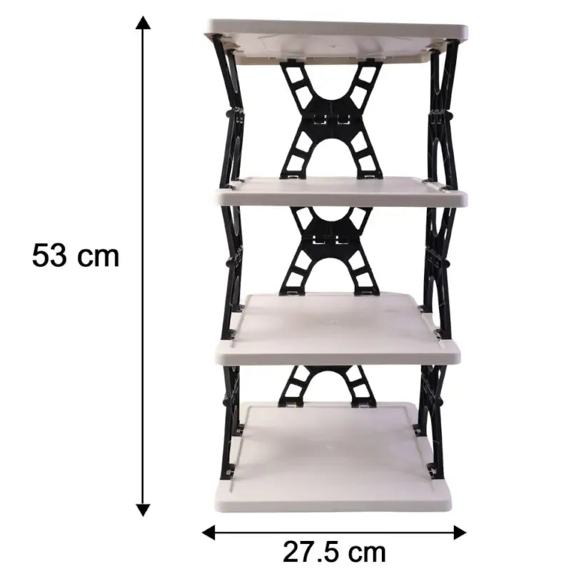 Multipurpose Foldable 4 Layer Storage Rack | Space Saving Kitchen | Foldable Countertop Storage Stand