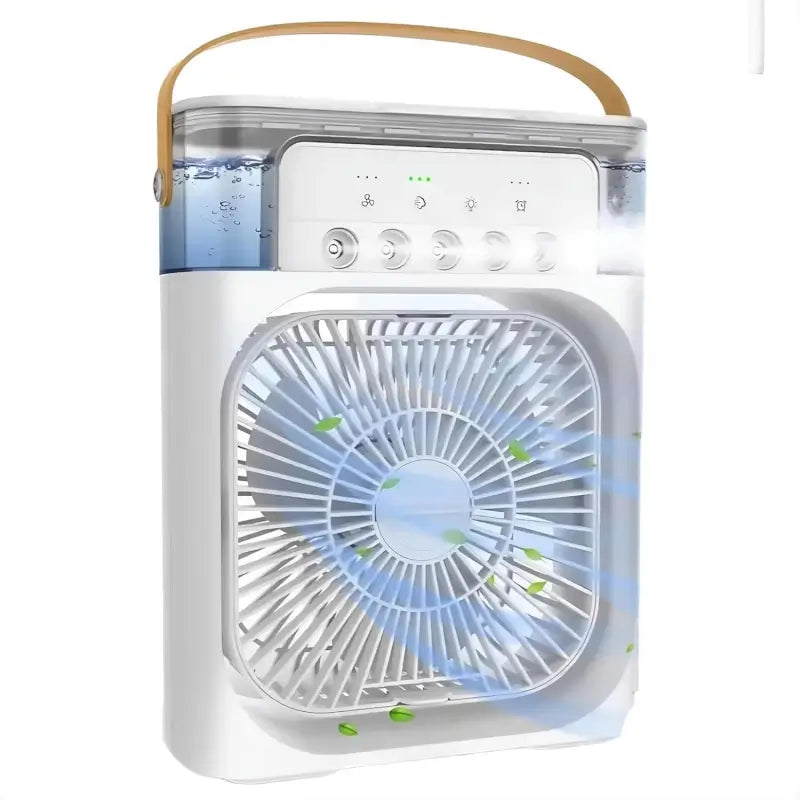 Portable Air Cooler Fan & 5-Mist Humidifier | Safe for Kids & Seniors