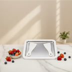 Rolled Ice Cream Maker Pan | Homemade Frozen Dessert Machine with 2 Spatulas for Ice Cream, Gelato & Yogurt