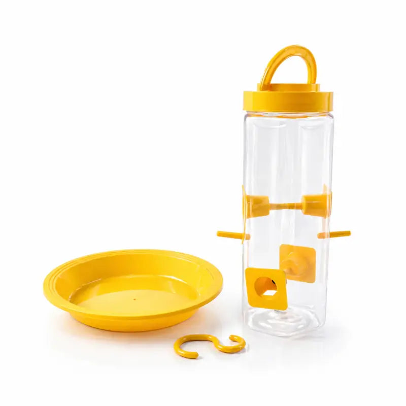 Hanging Bird Feeder | Multi-Port Transparent Seed Feeder for Garden, Balcony & Outdoor Birds
