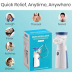Mini Portable Mesh Nebulizer – Compact Handheld Nebulizer Machine for Convenient Respiratory Care