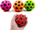 Bouncing Moon Ball – Colorful Hole Design Bouncy Ball Toy for Kids, Outdoor Games & Fun Play