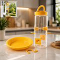 Hanging Bird Feeder | Multi-Port Transparent Seed Feeder for Garden, Balcony & Outdoor Birds