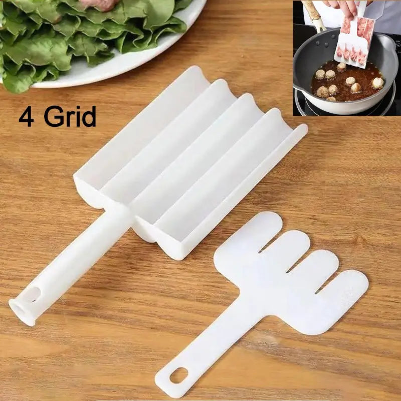 Small Multifunction Fritters Maker - Creative Fritters Scoop Multi-Function Ball Maker | Portable Maker for Making Cake Balls, Ice Cream Spoon, Doughnut, Hand Cutting Scoop(2pc Set)