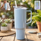 1800ml Insulated Travel Tumbler with Handle and Straw | Large-Capacity Leak-Resistant Drinkware