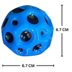 Bouncing Moon Ball – Colorful Hole Design Bouncy Ball Toy for Kids, Outdoor Games & Fun Play