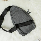 Waterproof Waist Bag, Shoulder Bags USB Charging Earphone Hook Sling Travel Bag