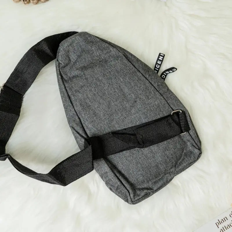 Waterproof Waist Bag, Shoulder Bags USB Charging Earphone Hook Sling Travel Bag