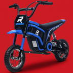24V 350W Electric Dirt Bike Up to 15 MPH w/ Twist Grip Throttle, Blue