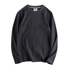 Solid-color Washed Pullover Base Shirt