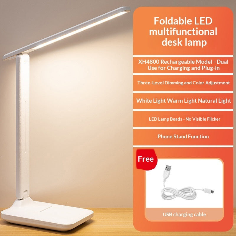 Touch-Control Eye-Care Desk Lamp With Dimming And Color-Tuning Features