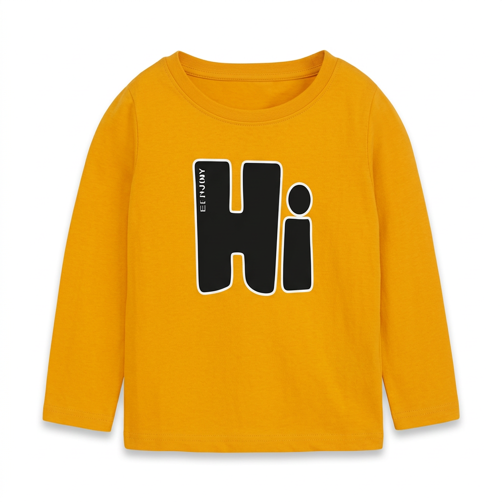 Yellow graphic T-shirt