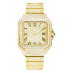 Clarity Moissanite Watch Men's Stainless Steel