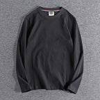 Solid-color Washed Pullover Base Shirt