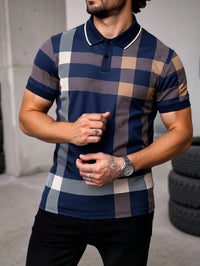 Mens Casual Printed Button-up Shirt With A Lapel Collar