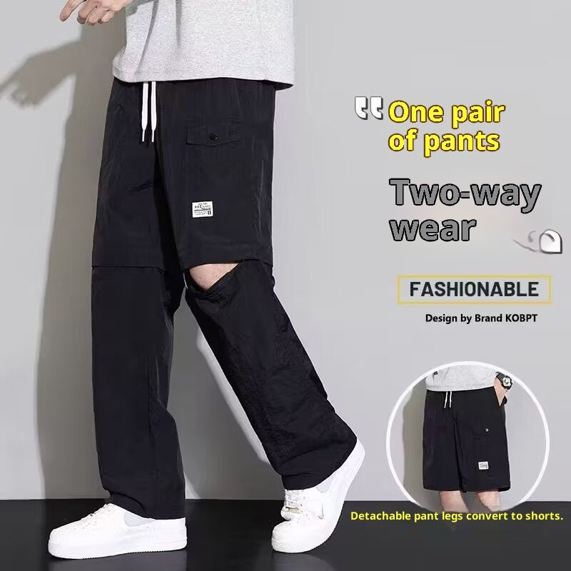 American Style Detachable Overalls For Men, 2-in-1