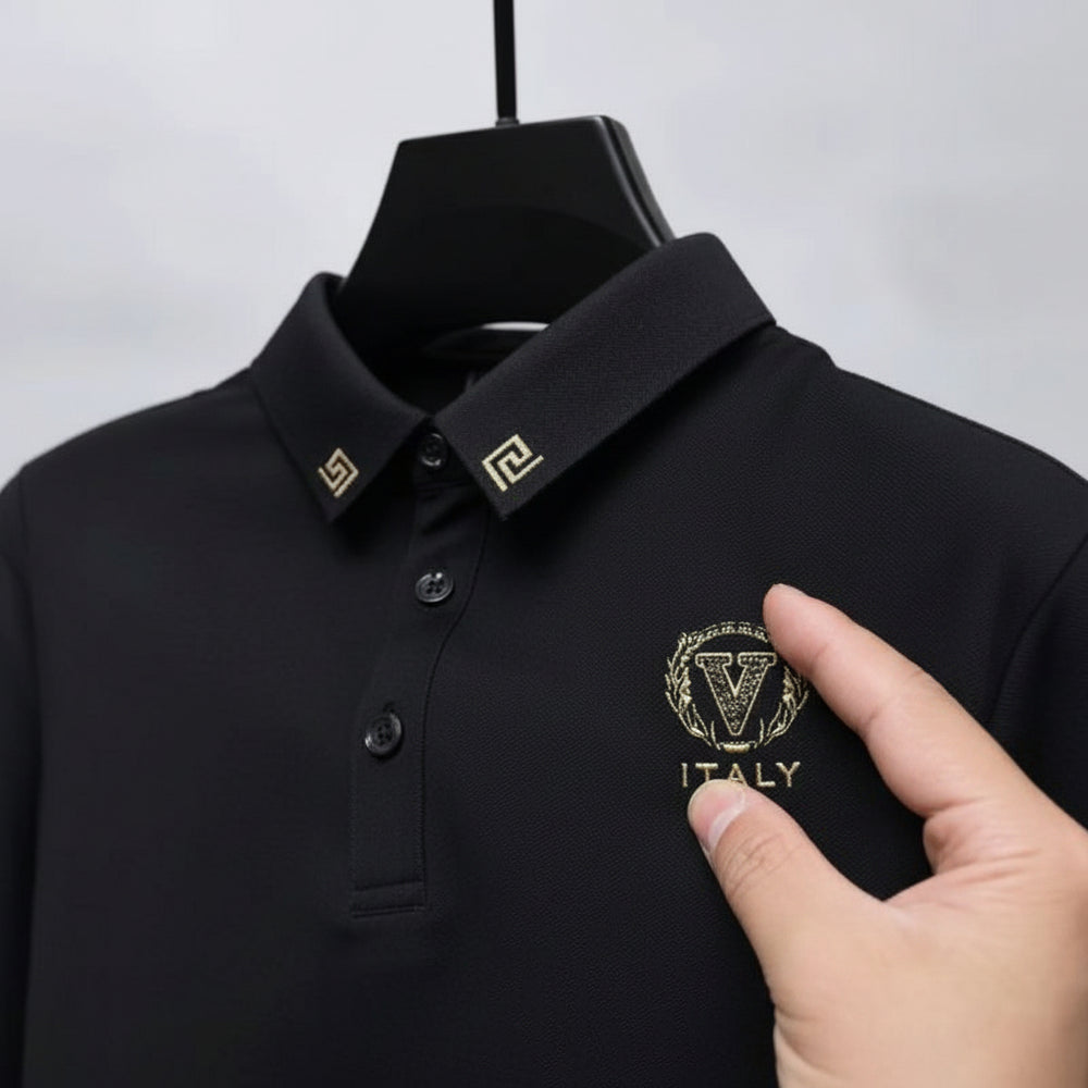 Lapel Short-sleeved T-shirt Versatile Polo Shirt Men