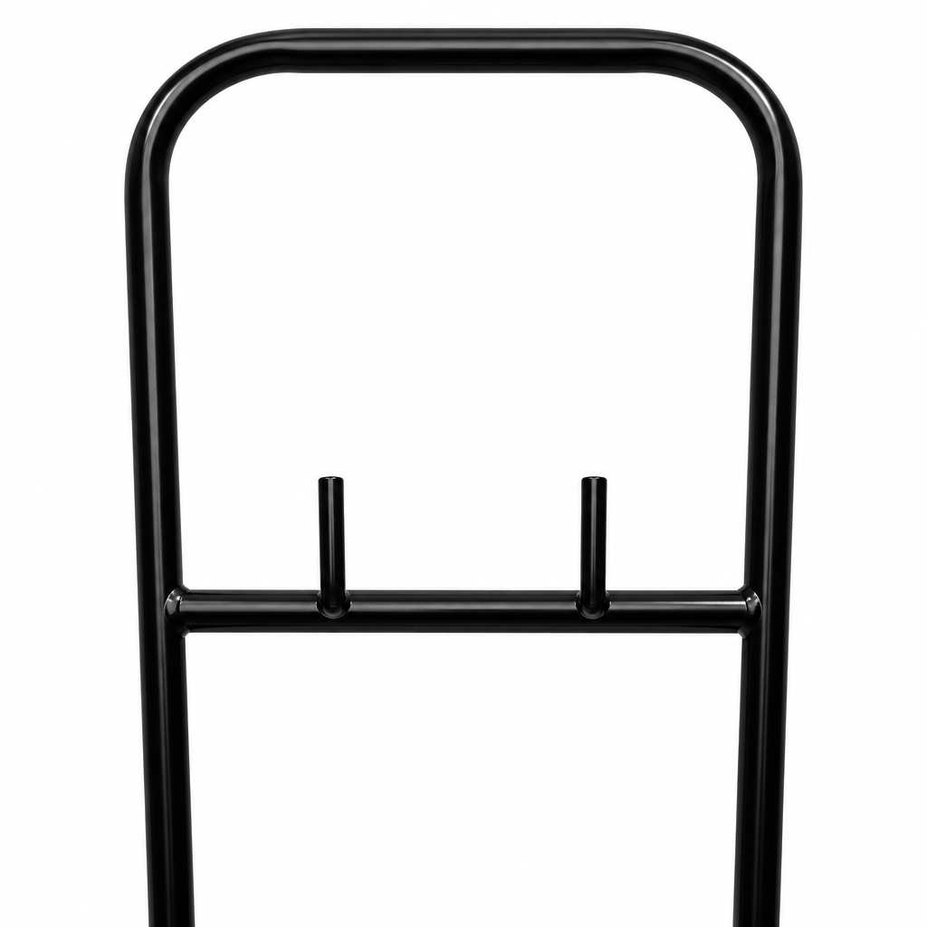 Gas cylinder trolley handle detail