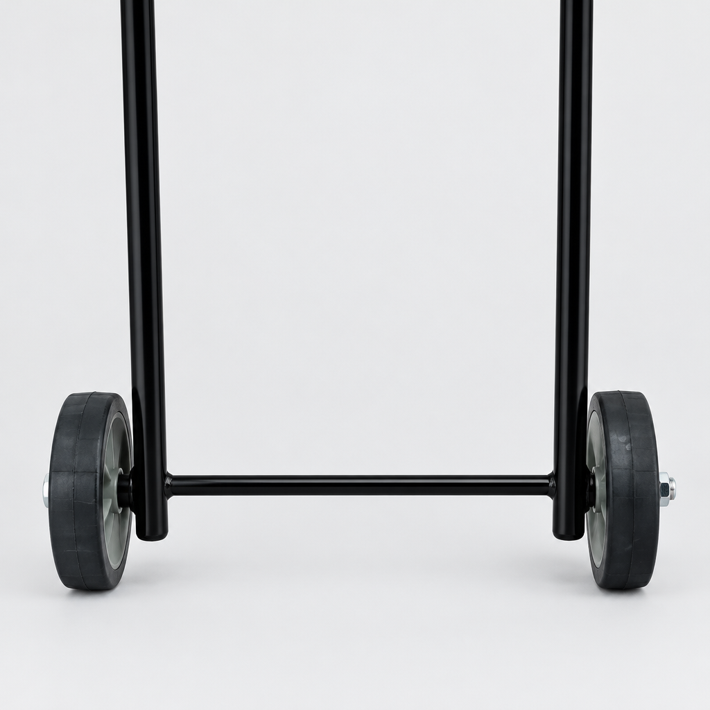 Gas cylinder trolley wheel detail