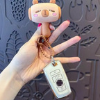 Cartoon Choo-Choo Hammer Keychain with Sound