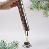 Stainless Steel Agarbatti Stand with Ash Catcher – Incense Stick Holder for Home & Office (1 Pc).