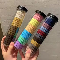 60PCS Elastic Cotton Hair Bands Set – Women’s Hair Accessory