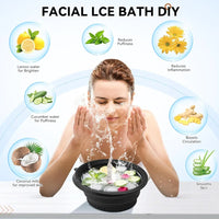 Premium Collapsible Ice Facial Wash Basin – Minimalist Skincare Essential