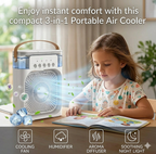UltraChill Pro: 3-in-1 Portable Mist Air Cooler & Humidifier with Child-Safe Cooling Tech – 2026 Edition