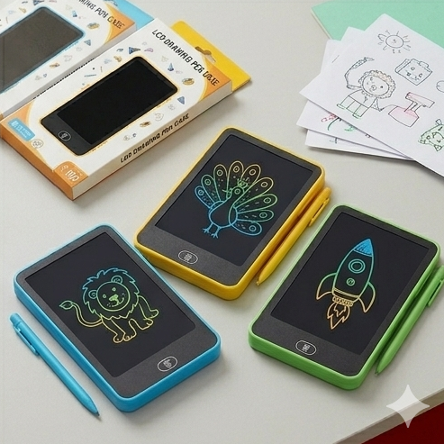 DoodleBox™ Smart Pencil Case – LCD Writing Tablet & Spacious Storage for School Kids