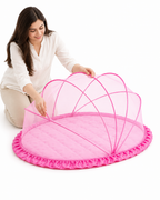 Foldable Baby Mosquito Net with Bedding – Portable Washable Infant Sleeping Bed Protector