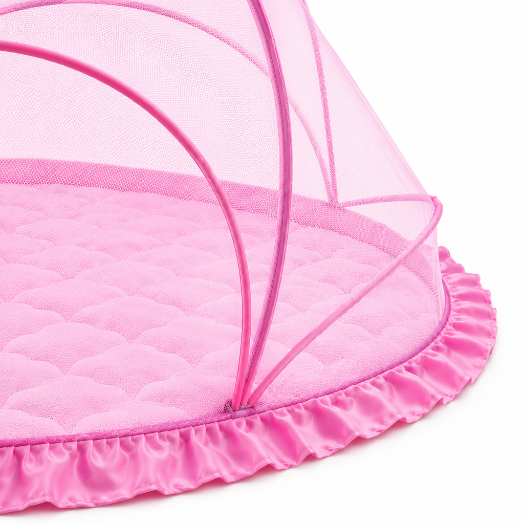 Foldable Baby Mosquito Net with Bedding – Portable Washable Infant Sleeping Bed Protector