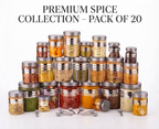 Airtight Kitchen Storage Jars & Containers – Pack of 20 | Multipurpose Fridge & Pantry Organizers