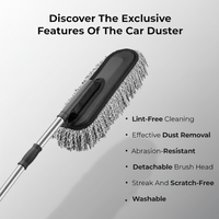 Microfiber Car Duster for Car Cleaning | Extendable Dust Cleaner India